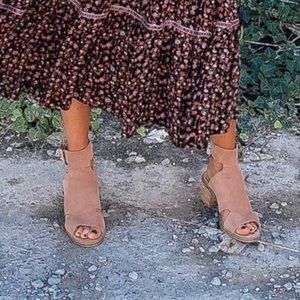 Sole Society Pink Suede Heels